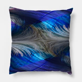 White Wave Feathers Pillow