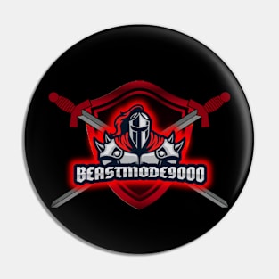 Beastmode9000's Logo (W/ Shield & Swords) Pin