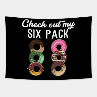 Check Out My Six Pack Donut T-Shirt - Funny Gym Tapestry