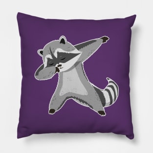 Dabbing Raccoon - Funny Raccoon Dabbing Pillow