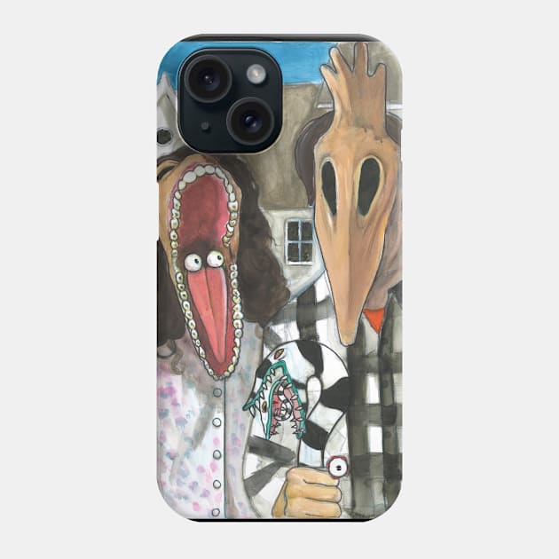 American Gothic Beetlejuice Phone Case by artofannabellepullen