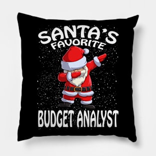 Santas Favorite Budget Analyst Christmas Pillow