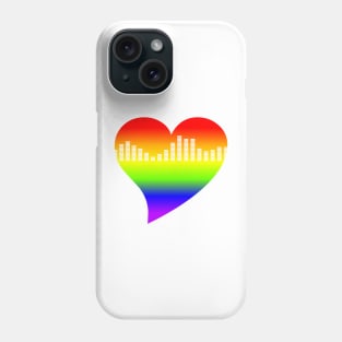 Pride Graphic Equalizer Heart Phone Case