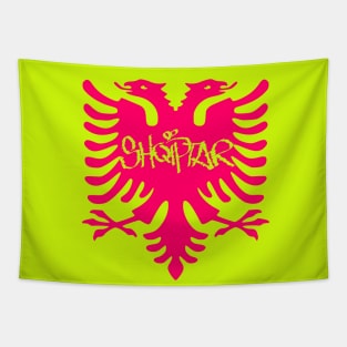 ALBANIAN FLAG w/ "SHQIPTAR" (ALBANIAN PERSON /MALE) Tapestry