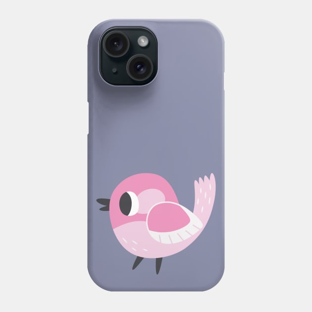 Little Pink Bird 3 Phone Case by clairestamper