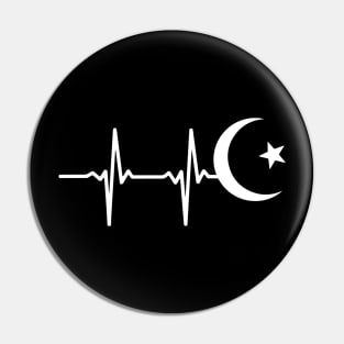 Ramazan Bayram Muslim Heartbeats Pin