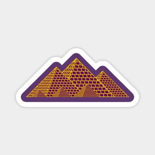 Pyramids of Egypt (purple) Magnet