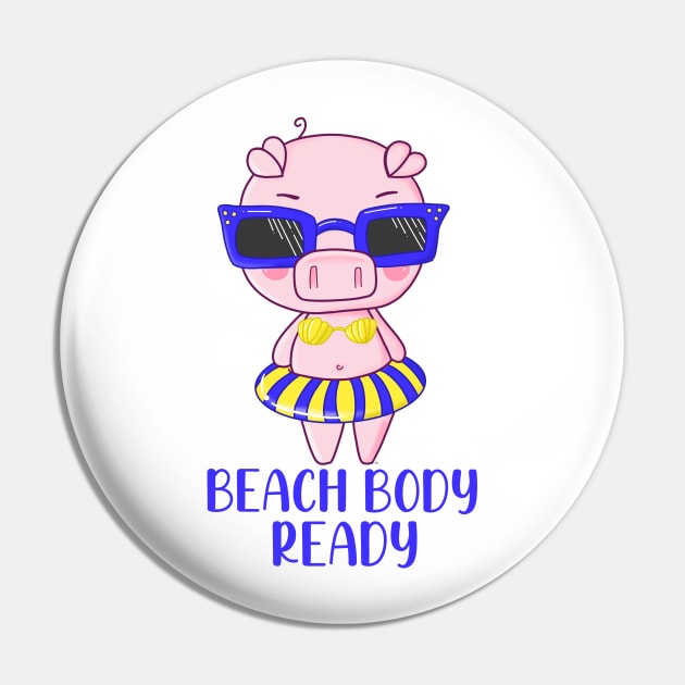 Beach Body Ready Pin by JessicaErinArt