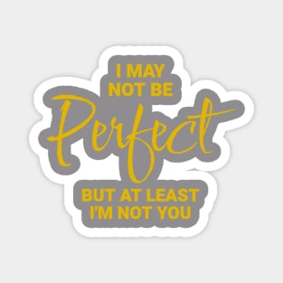 I May Not Be Perfect, But At Least I'm Not You Magnet