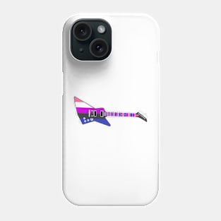 Genderfluid Pride Electric Guitar Phone Case