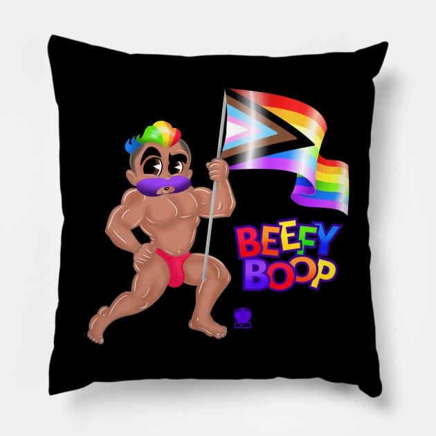 BeefyBoop1 Pillow by BeefcakeBoss