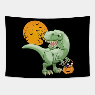 Funny Halloween dinosaur Tapestry