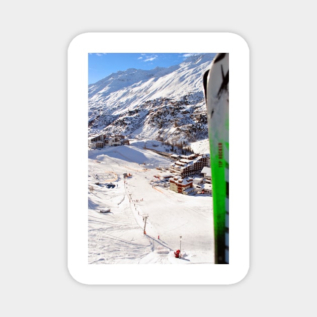 Obergurgl Hochgurgl Tyrol Austrian Alps Austria Magnet by Andy Evans Photos