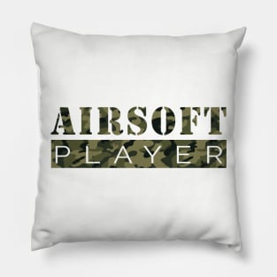 Airsoft Player (Camo Design) Pillow