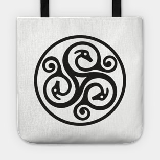 Celtic Coin - Black Design Tote