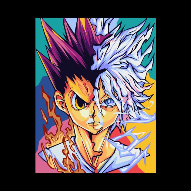 gon and killua by Kuli art