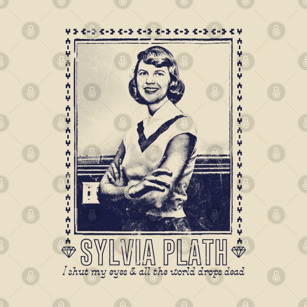 Sylvia Plath / Retro Fan Art Design by DankFutura