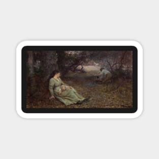 On the Wallaby Track - Frederick McCubbin Magnet