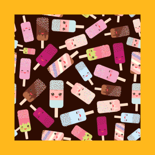 Seamless pattern ice cream (1) T-Shirt