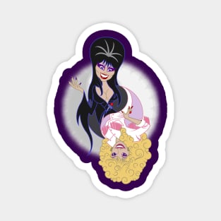 Yin and Yang Dolly Elvira Magnet