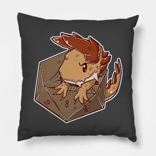 Baby Dragon Hatching From D20 Pillow