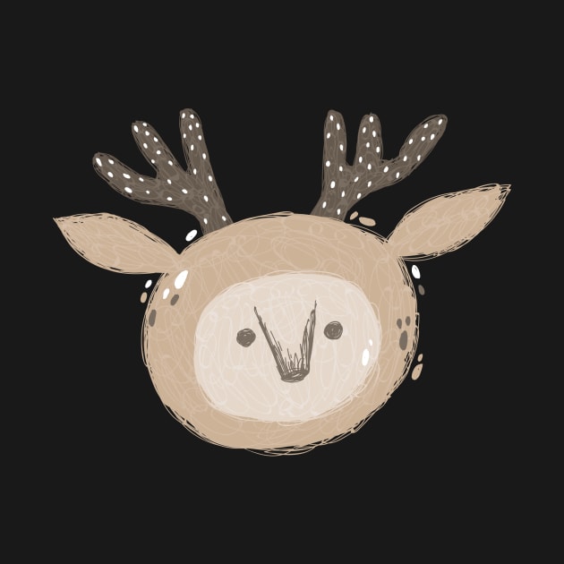 Cute Deer Face by ReaBelle