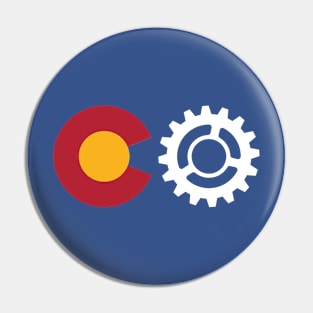 Colorado cyclist Pin