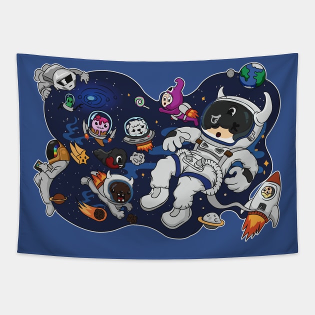 fukinride the lost in space Tapestry by Giraroad