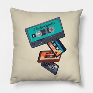 retro cassette tapes 80s Pillow