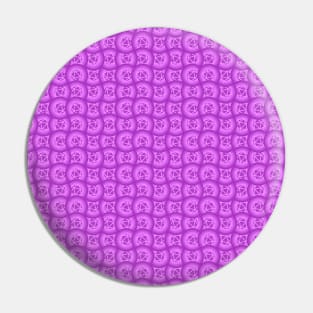 Retro Inspired D20 Circles Seamless Pattern - Purple Pin