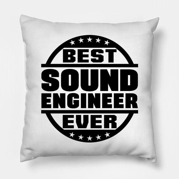 Best Sound Engineer Ever Pillow by colorsplash