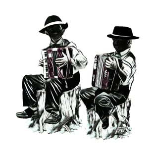 Children playing accordions T-Shirt