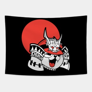 shoneko cat japan samurai Tapestry