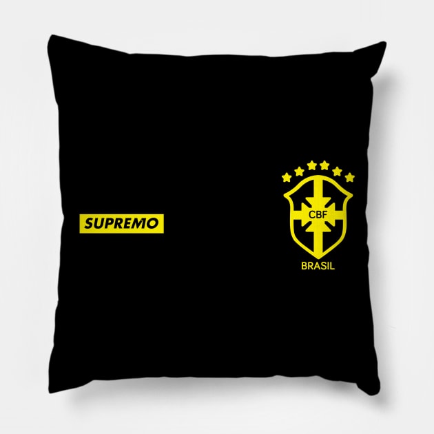 BRASIL HEXA SUPREMO Pillow by hyotaek