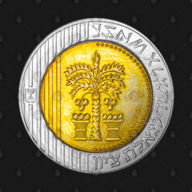 Israel 10 Shekel Coin by EphemeraKiosk