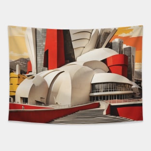 Guggenheim Museum Bilbao Spain Travel Tourism Retro Vintage Tapestry