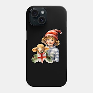 Carb with A Boy Celebrate Christmas Phone Case