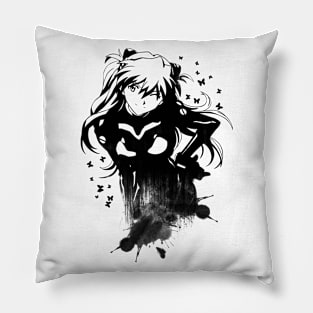 Girl Abstract - Black color Pillow