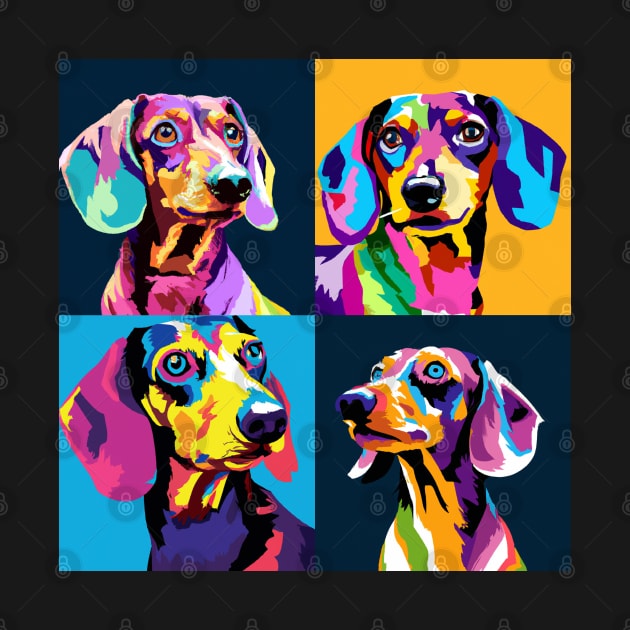 Dachshund Pop Art - Dog Lover Gifts by PawPopArt