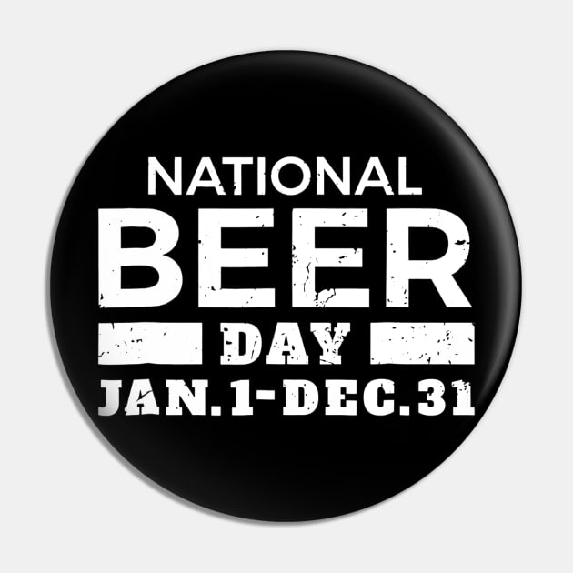 National Beer Day Joke Funny Tee Pin by marjaalvaro