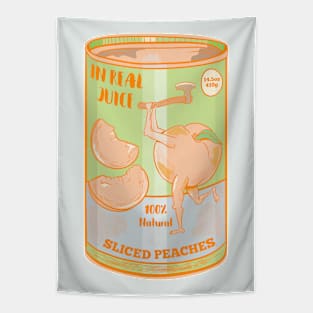 Retro can of peaches Tapestry