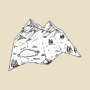 Mountains Map T-Shirt