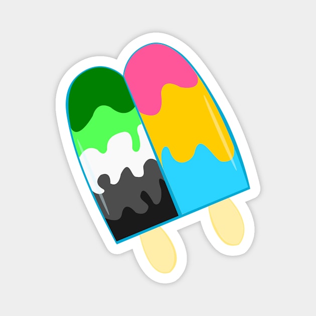 Popsicle Pride Magnet by traditionation