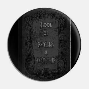 Book of Spells and Potions Vintage Style Pin