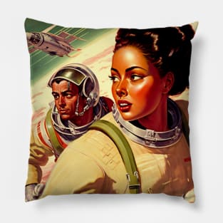 SCI-FI retro SPACE Odyssey Pillow