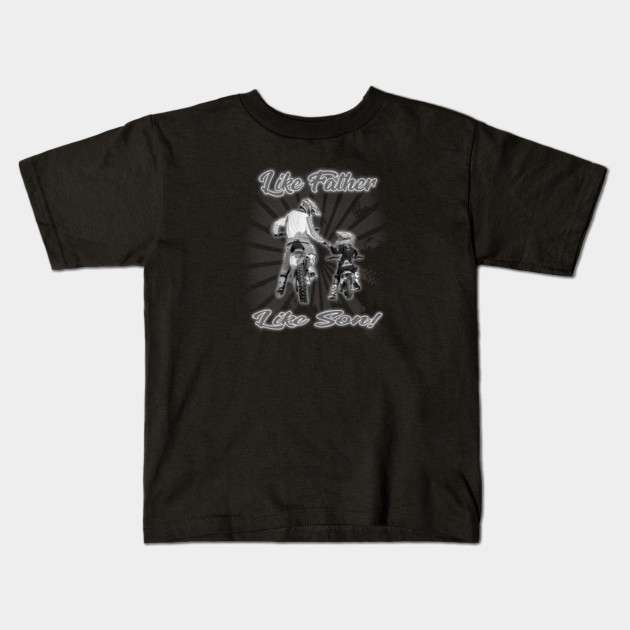 Motocross Father Like Son Fist Pump Dirt Bike Dad Funny Dirt