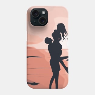 Sunset on the beach Phone Case