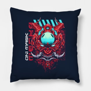 Oni Mecha Mask Pillow