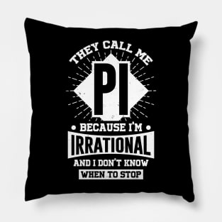 Funny Math Pi Day Mathematician Gift Pillow