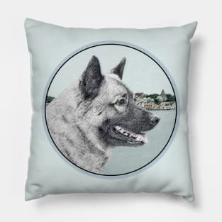 Norwegian Elkhound Pillow